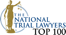 Logo Recognizing Brooks & Crowley LLP's affiliation with National Trial Lawyers Top 100